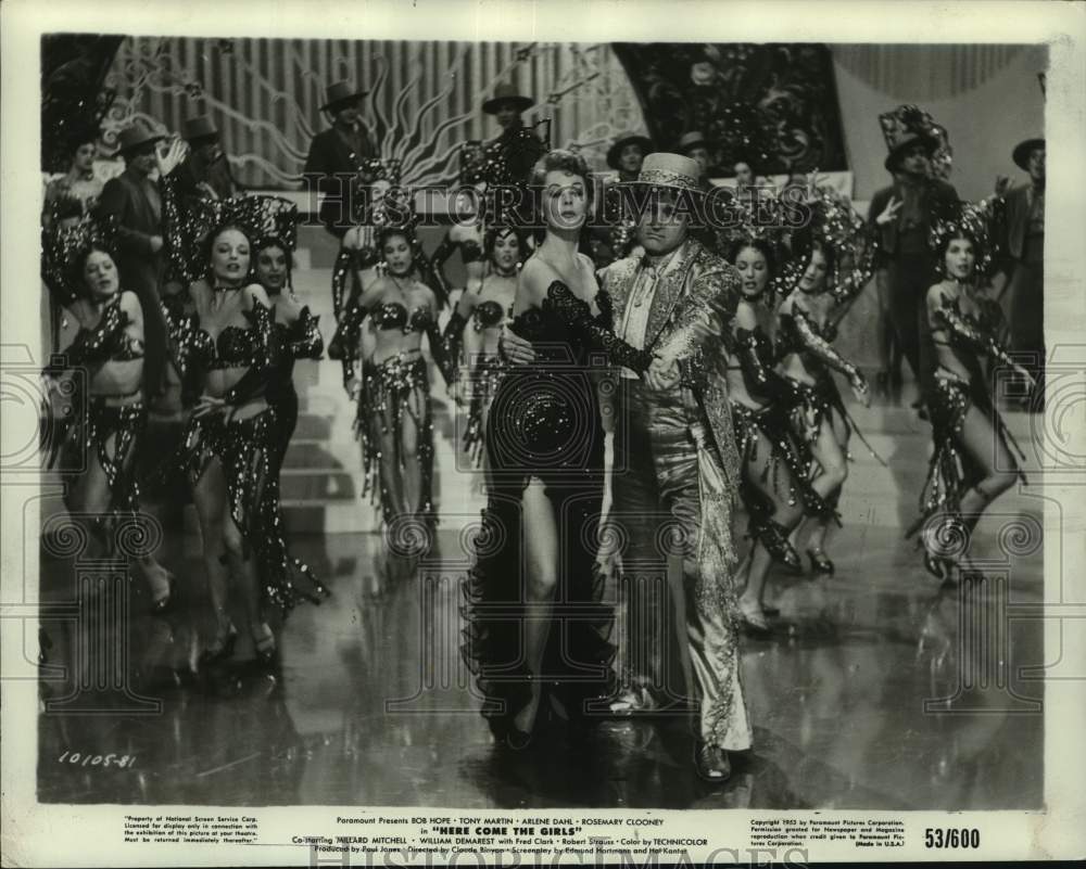 1953 Arlene Dahl and Bob Hope star in &quot;Here Come The Girls&quot; - Historic Images