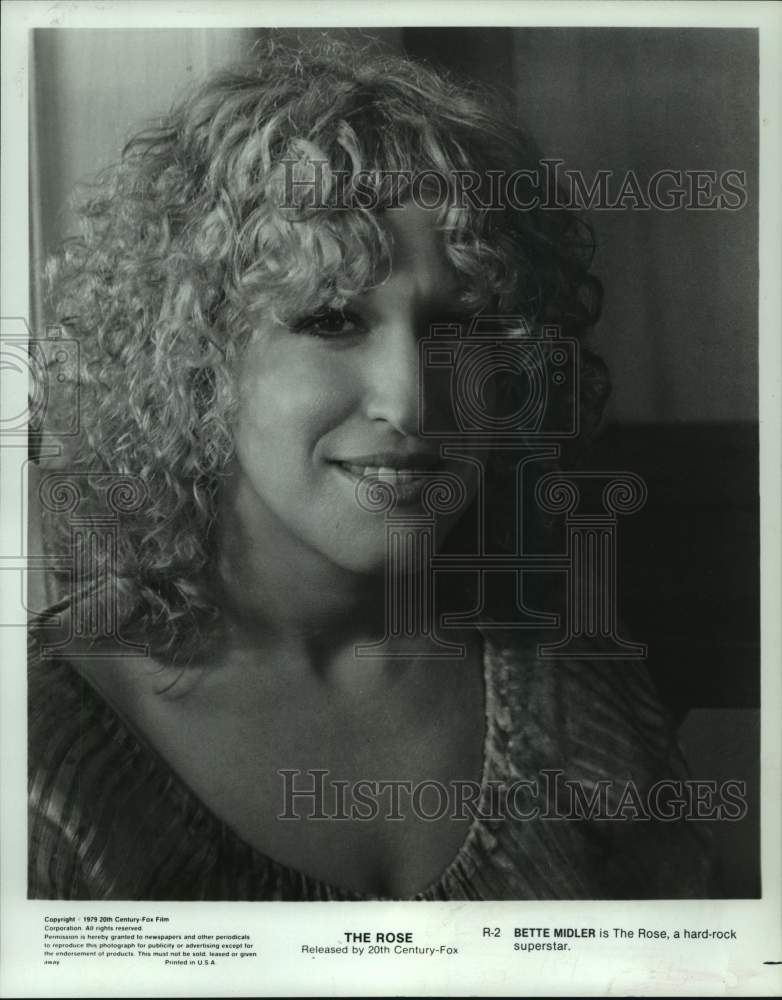 1979 Bette Midler The Rose a Hard Rock Superstar - Historic Images