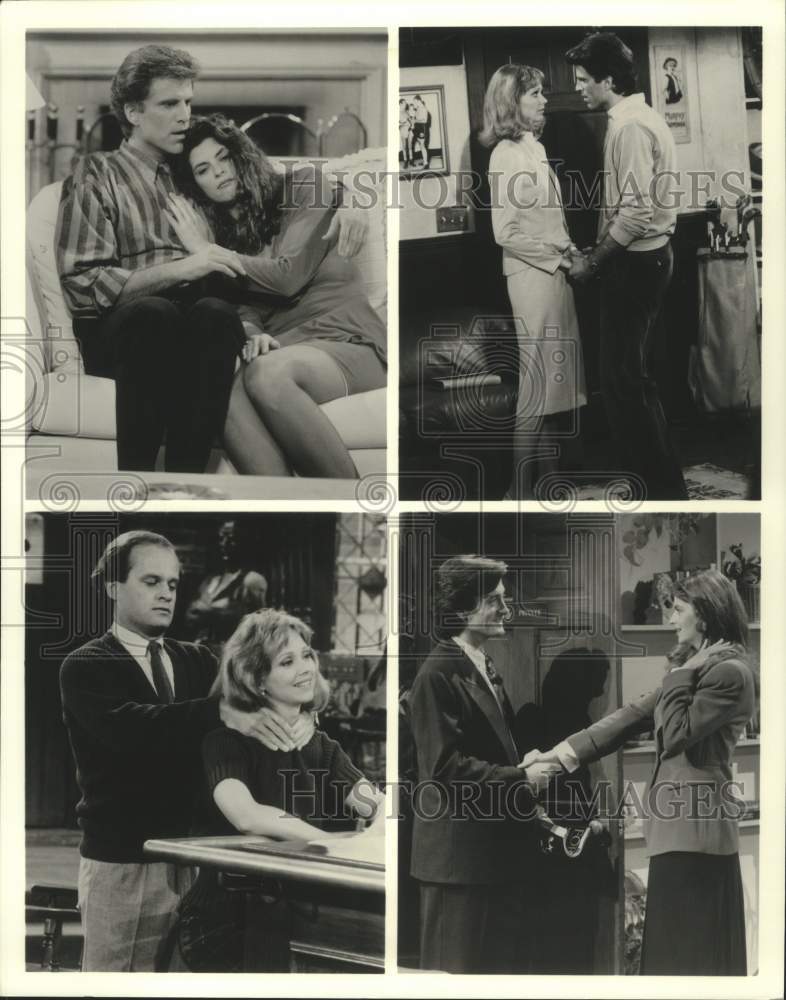 1993 Ted Danson Kirstie Alley Shelley Long Kelsey Grammer in Cheers - Historic Images