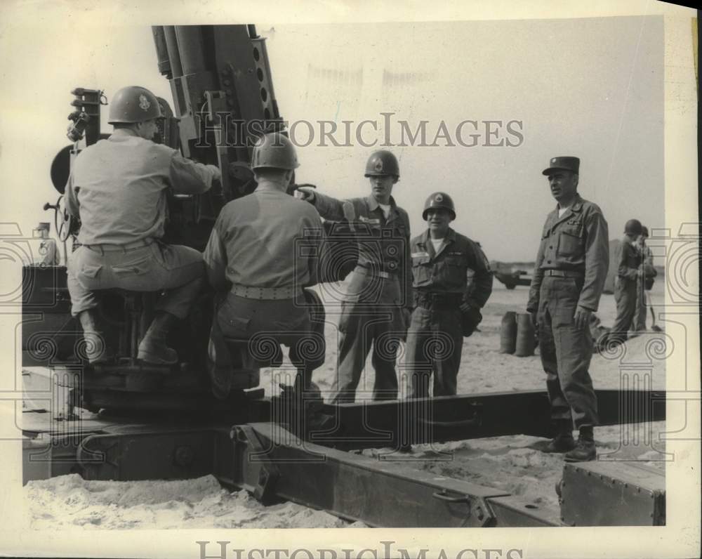 1959 Gun Battalion of the Massachusetts State Guard inspected - Historic Images