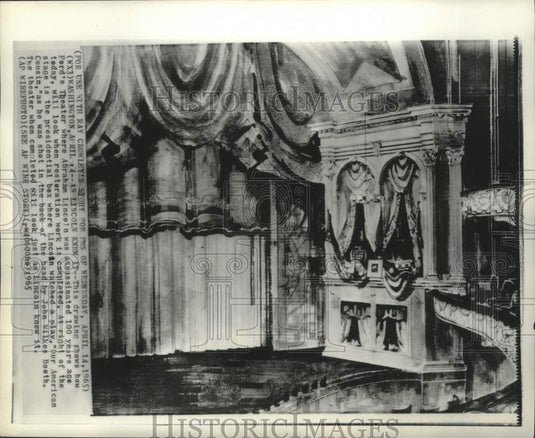 1965 Drawing shows how Ford Theater will look after restoration - Historic Images
