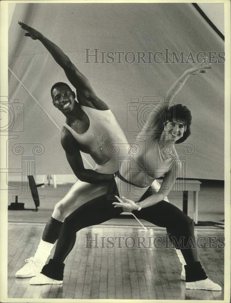 1986 Aerobic champions Barry Joyce and Suzy Stone - Historic Images