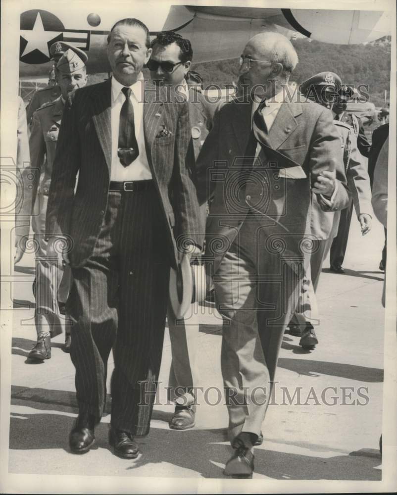 1956 Field Marshal Alexander inspects Boeing defense projects - Historic Images