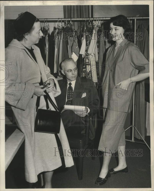 1952 Jackie McDonald Models for Mr and Mrs Howard Young Store Owners - Historic Images