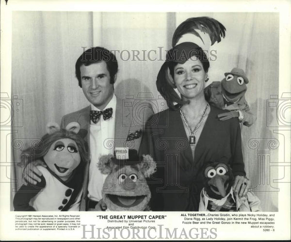 1981 Charles Grodin And Diana Rigg On "The Great Muppet Caper ...