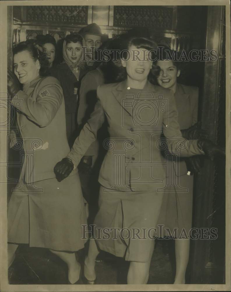 1941 Three Elevators Operators at the Medical Dental Building - Historic Images