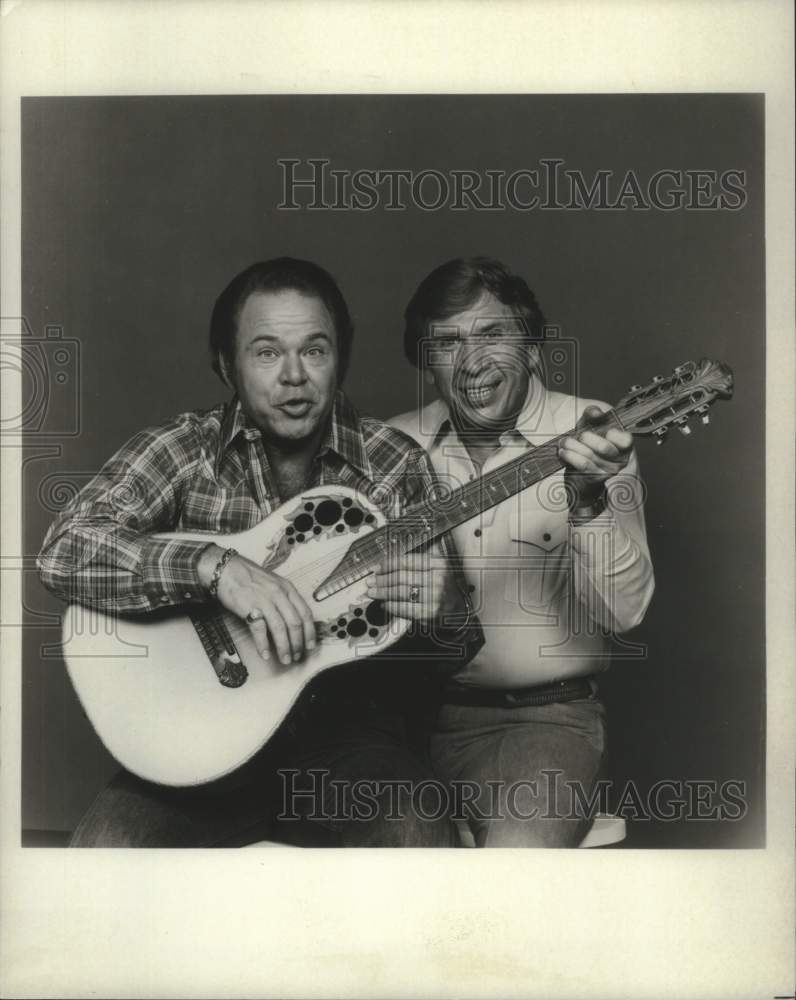 Roy Clark and Buck Owens in "Hee Haw" Country Music Series - Historic Images