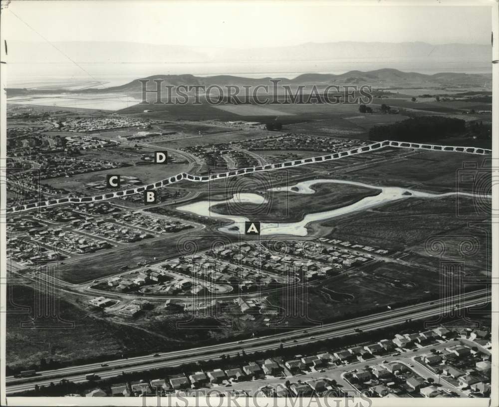 1968 Planting started along Lakeshore Park Surrounding Manmade Lake - Historic Images