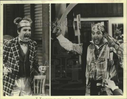 1981 Press Photo Steve Martin and John Belushi star in NBC Comedy Special - Historic Images