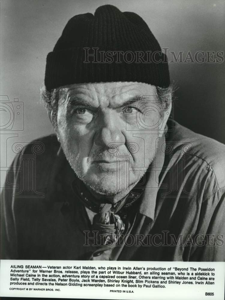 1979 Karl Malden stars in film Beyond the Poseidon Adventure - Historic Images