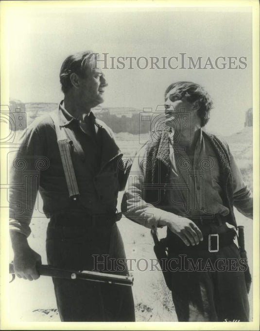1985 John Wayne and Jeffrey Hunter Co-Star in "The Duke" - Historic Images