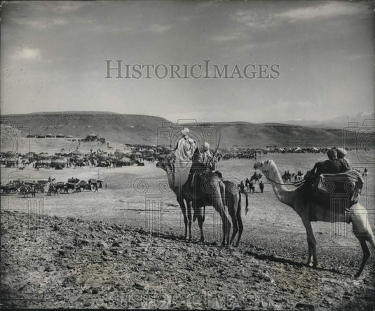 1950 Actor Tyrone Power in a desert scene for "The Black Rose"-Historic Images