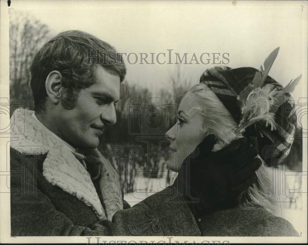 1973 Actor Omar Sharif and singer actress Catherine Deneuve - Historic Images