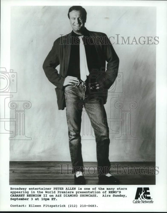Peter Allen Appears in "Reno's Cabaret Reunion II" on A&E - Historic Images
