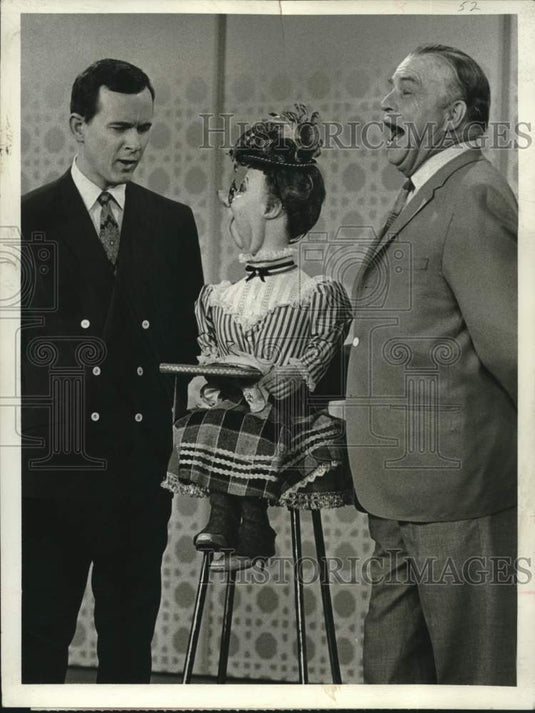 1967 Dick Smothers, Effie Clinker & Edgar Bergen - Historic Images