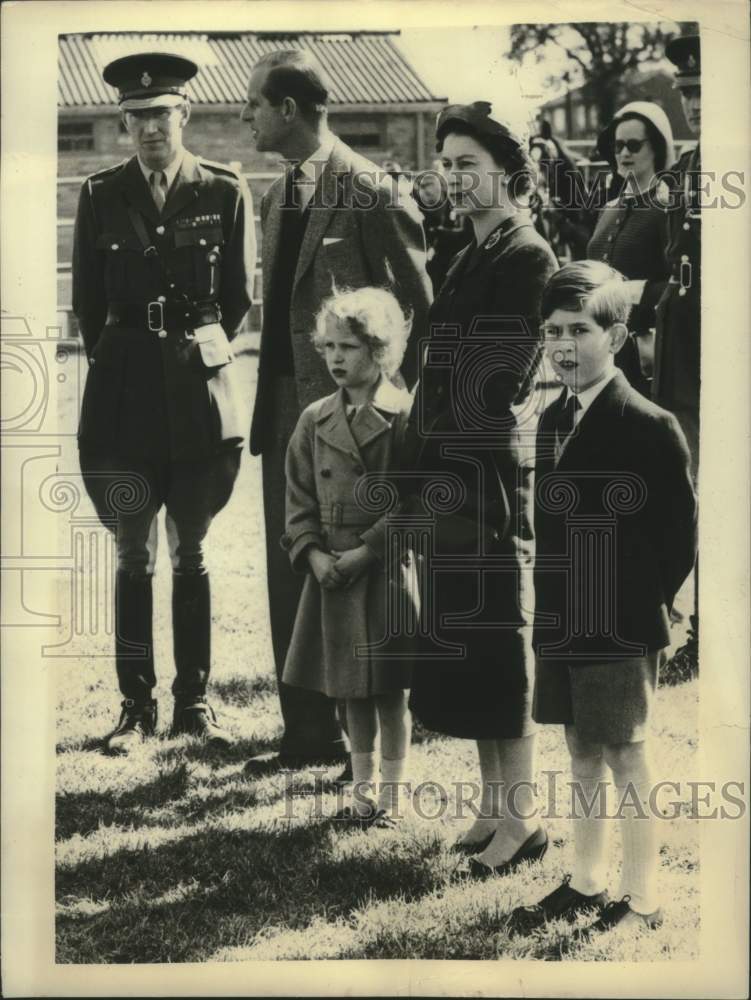 1957 Queen Elizabeth II with Prince Philip visit to the Royal-Historic Images