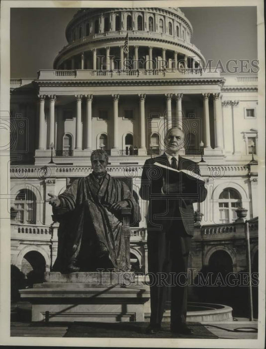 1963 Words of 1st U.S Chief Justice John Marshall Read by Fred March - Historic Images