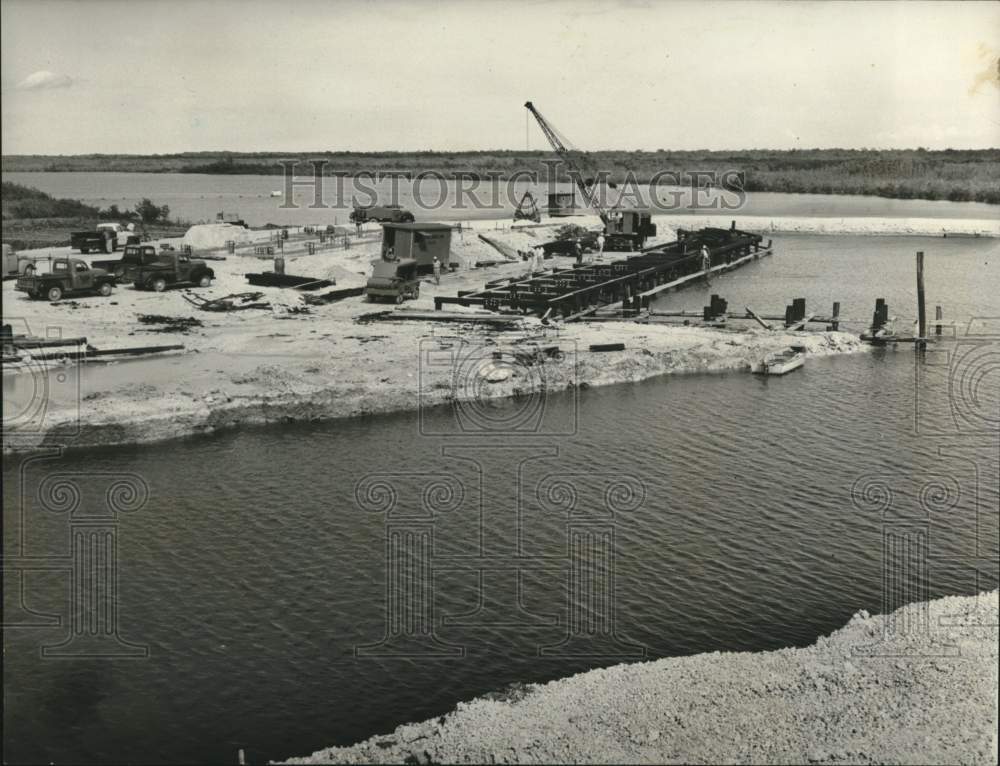 1955 Crash Boat Docks Under Construction at Paradise Point-Historic Images