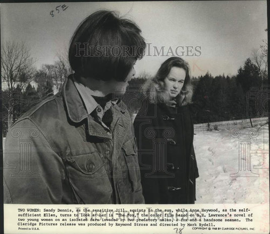 1968 Anne Heywood and Sandy Dennis star in drama film,  "The Fox" - Historic Images
