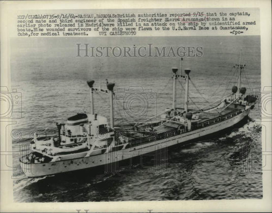 1964 Captain, Second Mate & Third Engineer of Sierra Aranzazu Killed - Historic Images