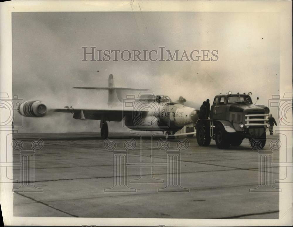 1957 Air Force F-89J Towed From Its Hangar Into Balmy Florida Air - Historic Images