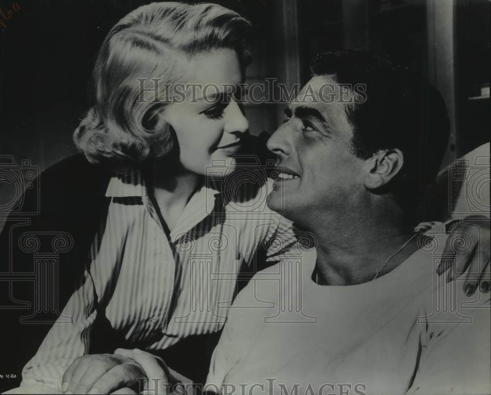 1955 Victor Mature and Virginia Leath Star in &quot;Violent Saturday&quot; - Historic Images