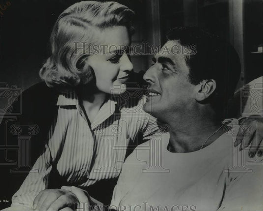 1955 Victor Mature and Virginia Leath Star in "Violent Saturday" - Historic Images