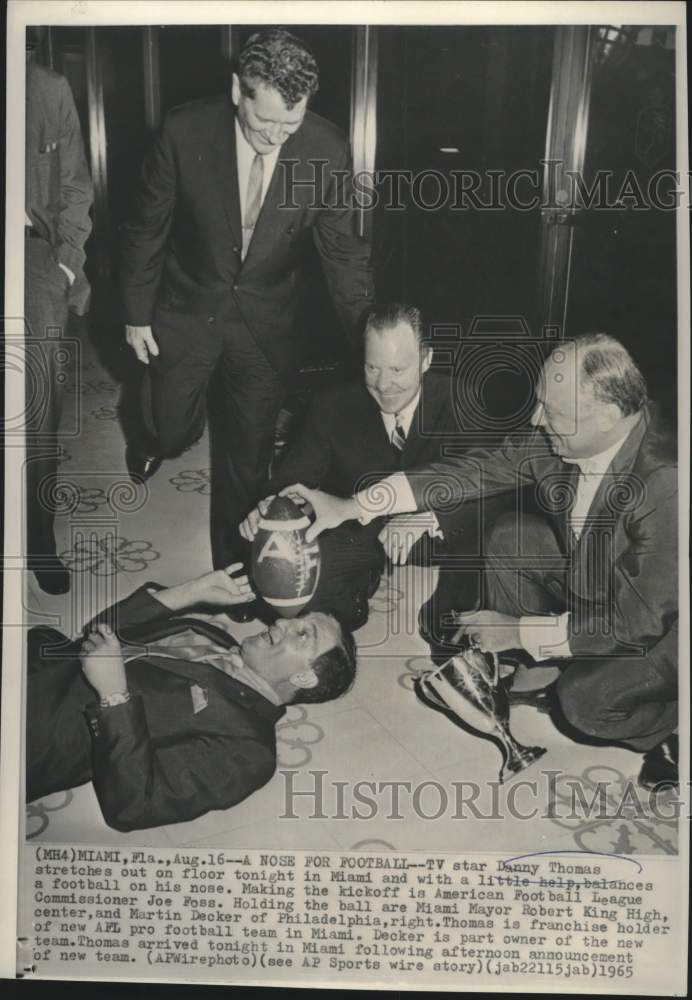 1965 Actor Danny Thomas, Joe Foss,Robert King High, Martin Decker-Historic Images