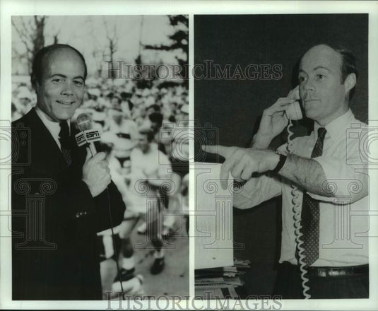 1986 Larry Rawson Sportscaster for Track & Field Events on Weekends - Historic Images
