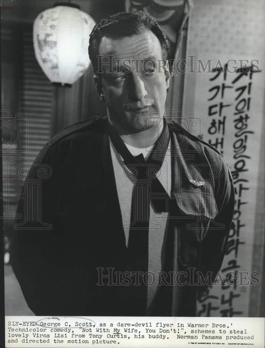 1966 George C. Scott stars in "Not With My Wife, You Don't!" - Historic Images