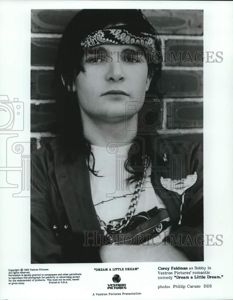 1989 Corey Feldman stars in the comedy &quot;Dream a Little Dream&quot; - Historic Images