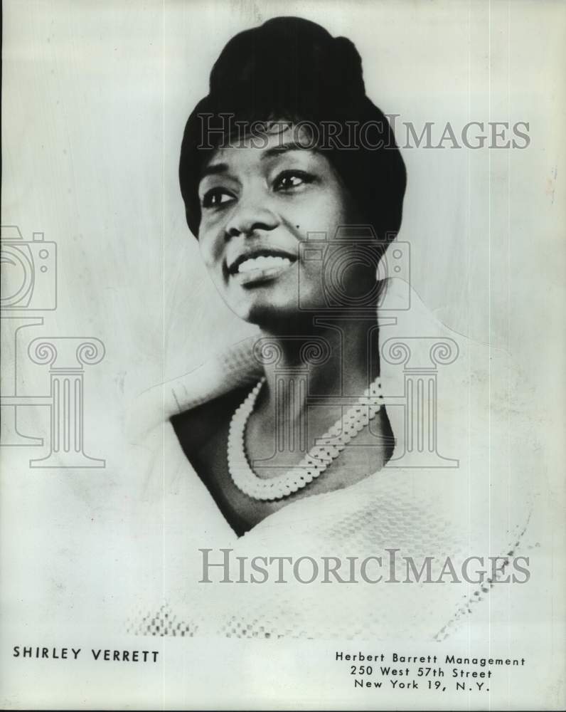 1966 Denver Symphony Society musician and soprano Shirley Verrett - Historic Images