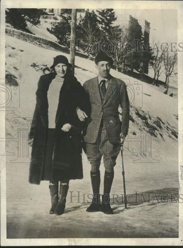 1936 Press Photo Princess Christina with King Alfonso of Spain - lrx42984- Historic Images