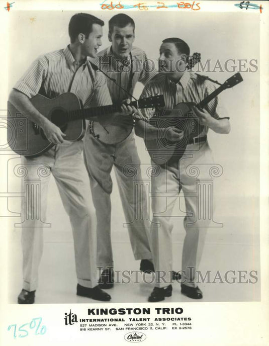 1961 The members of the American pop music group "Kingston Trio"-Historic Images