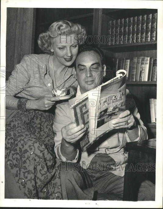 1950 Actress Dolores Moran & Ben Bogeaus, Film Producer Husband-Historic Images