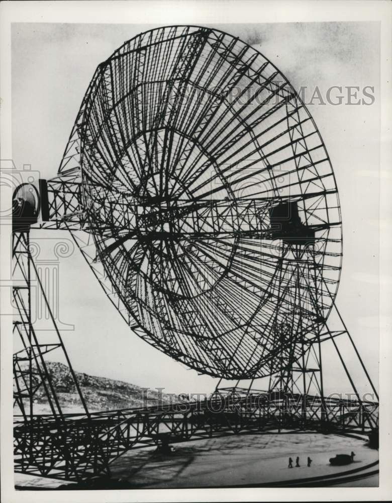 1954 Model of Giant Radio Telescope in Crewe, England-Historic Images