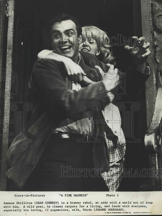1966 Sean Connery & Joanne Woodward In "A Fine Madness"-Historic Images
