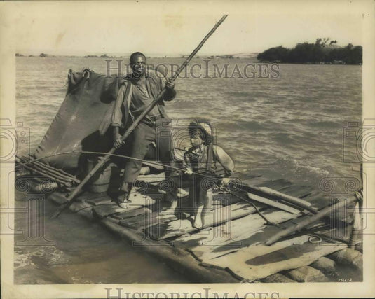 1960 Archie Moore and Eddie Hodges In a Scene From "Tom Sawyer"-Historic Images