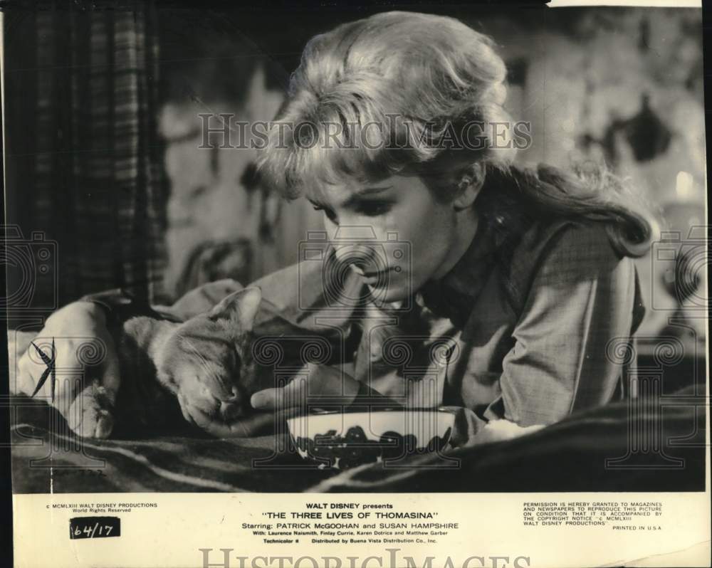 1964 Press Photo Susan Hampshire in &quot;The Three Lives of Thomasina&quot; - lrx49917- Historic Images