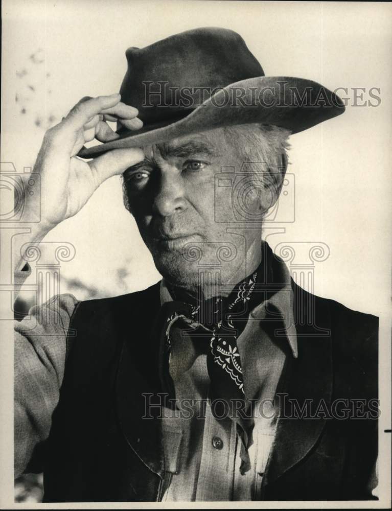 1971 Press Photo Actor Buddy Ebsen Guest Stars in "Saddle Stiff" on "Bonanza" - Historic Images