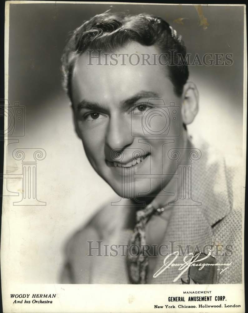 1944 Orchestra Leader Woody Herman - Historic Images