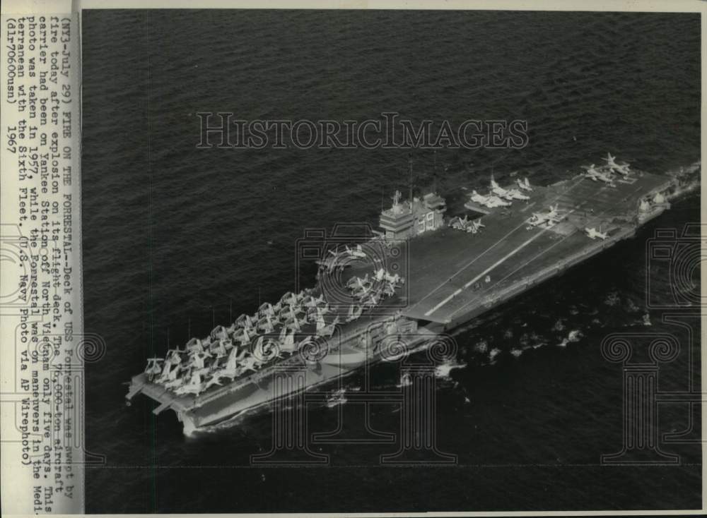 1957 USS Forrestal on Maneuvers in the Mediterranean with 6th Fleet-Historic Images