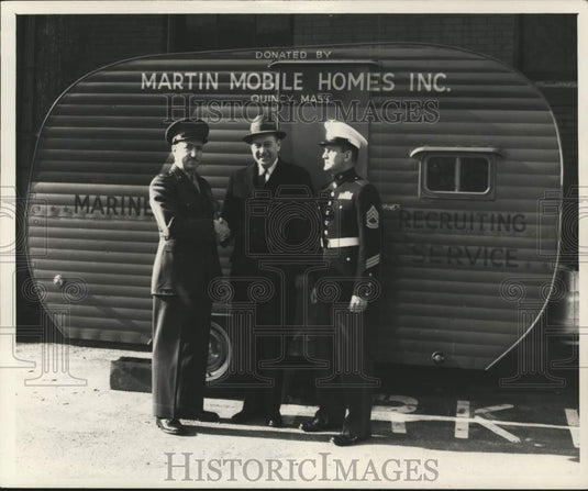 1959 Walter Kelleher, Gordon Feid, & Robert LeClair at Malden Square-Historic Images