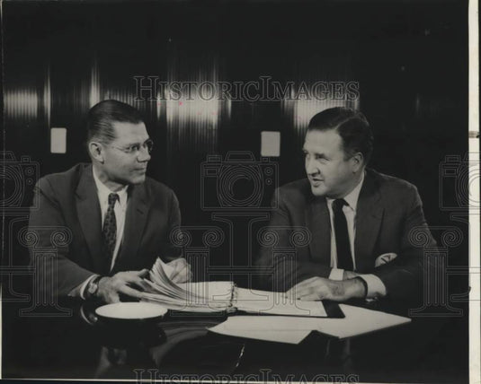 1960 Ford Auto President, Robert S. McNamara, and Henry Ford, II-Historic Images