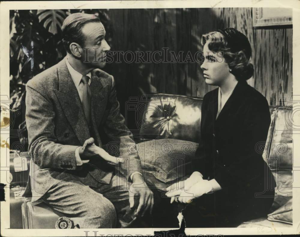 1955 Terry Moore and Fred Astaire In Scene From &quot;Daddy Long Legs&quot;-Historic Images