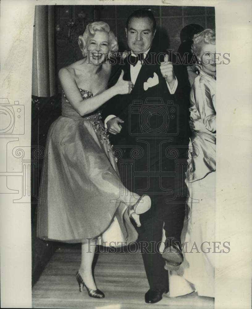 1951 Bob Hope cavorts with Marilyn Maxwell in London-Historic Images