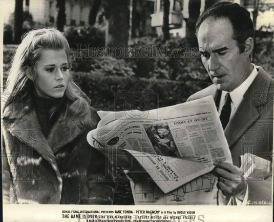 1967 Jane Fonda & Peter McEnery Star In "The Game Is Over"-Historic Images