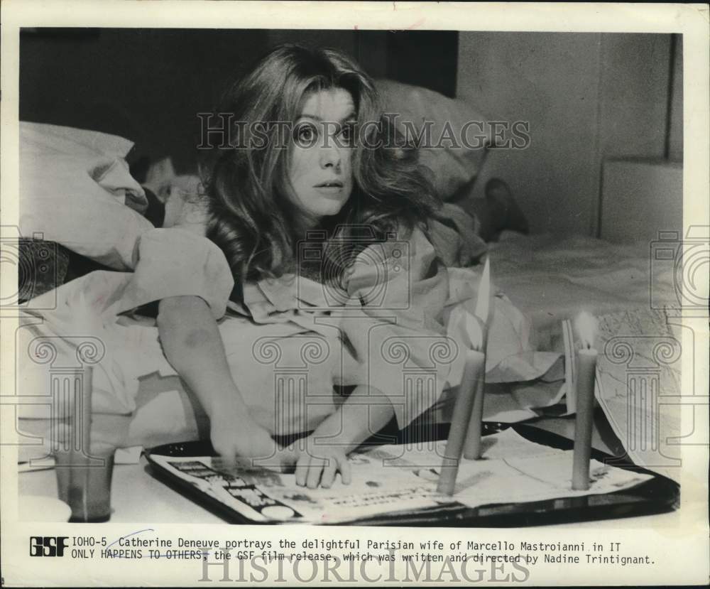 1971 Press Photo Catherine Deneuve stars in &quot;It Only Happens To Others&quot; - Historic Images