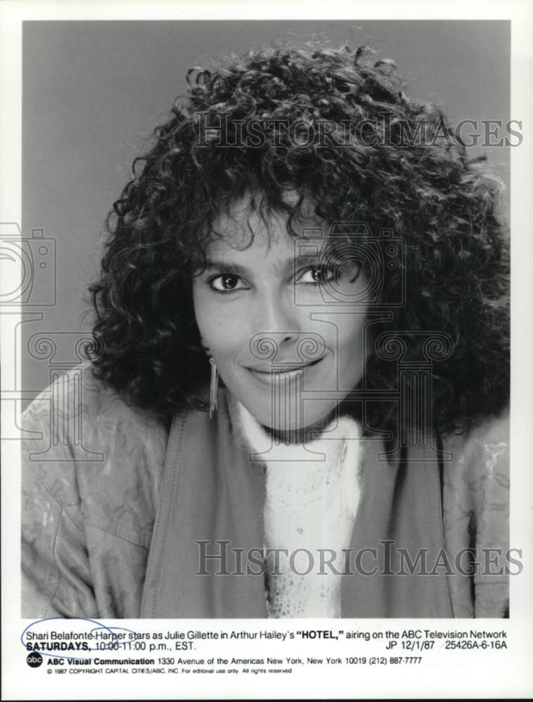 1987 Press Photo Shari Belafonte-Harper stars in &quot;Hotel&quot; on ABC - lrx63211- Historic Images