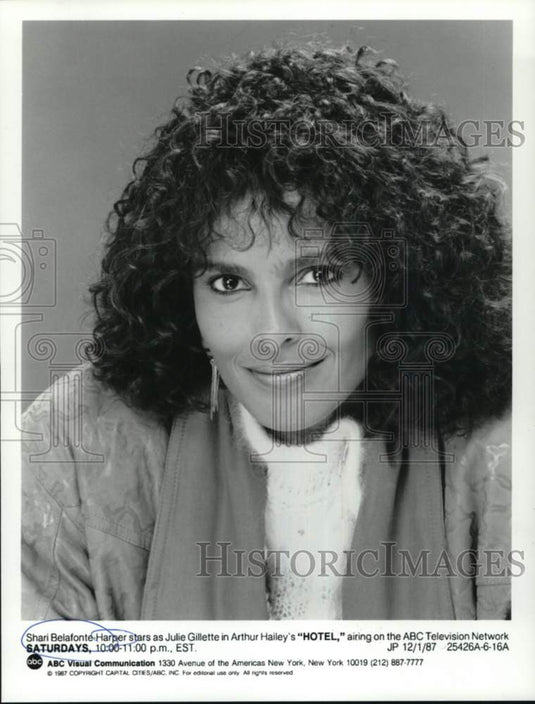 1987 Press Photo Shari Belafonte-Harper stars in "Hotel" on ABC - lrx63211- Historic Images